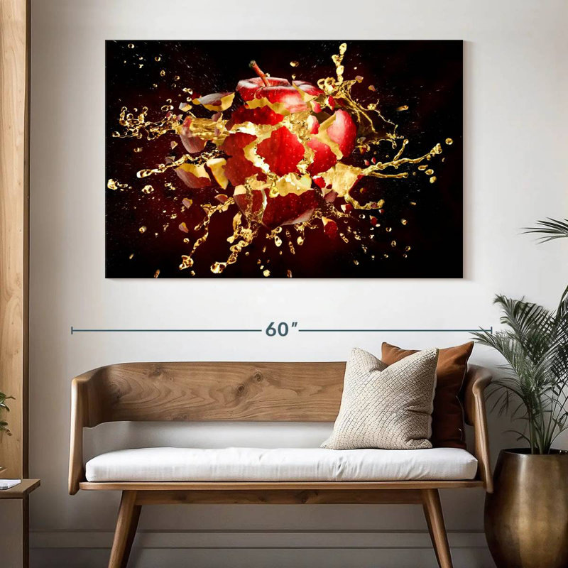 Yarlin Exploding Apple, 34" H x 51" W