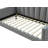 LuXeo Bristol Twin Size Upholstered Gray Day Bed