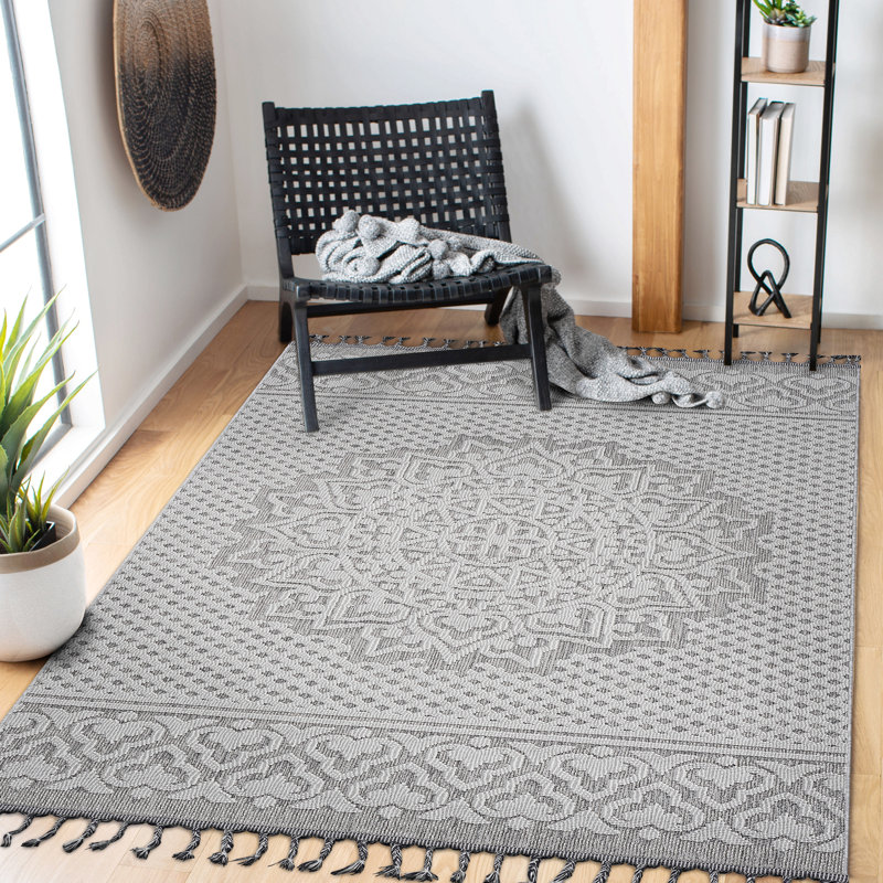 Collection Medallion Indoor/Outdoor Area Rug, Rectangle 7'9" x 10'