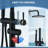 86"H 304 Stainless Steel Freestanding Outdoor Shower with Rainfall Shower Head with Handheld Shower with Temperature Control-98200008