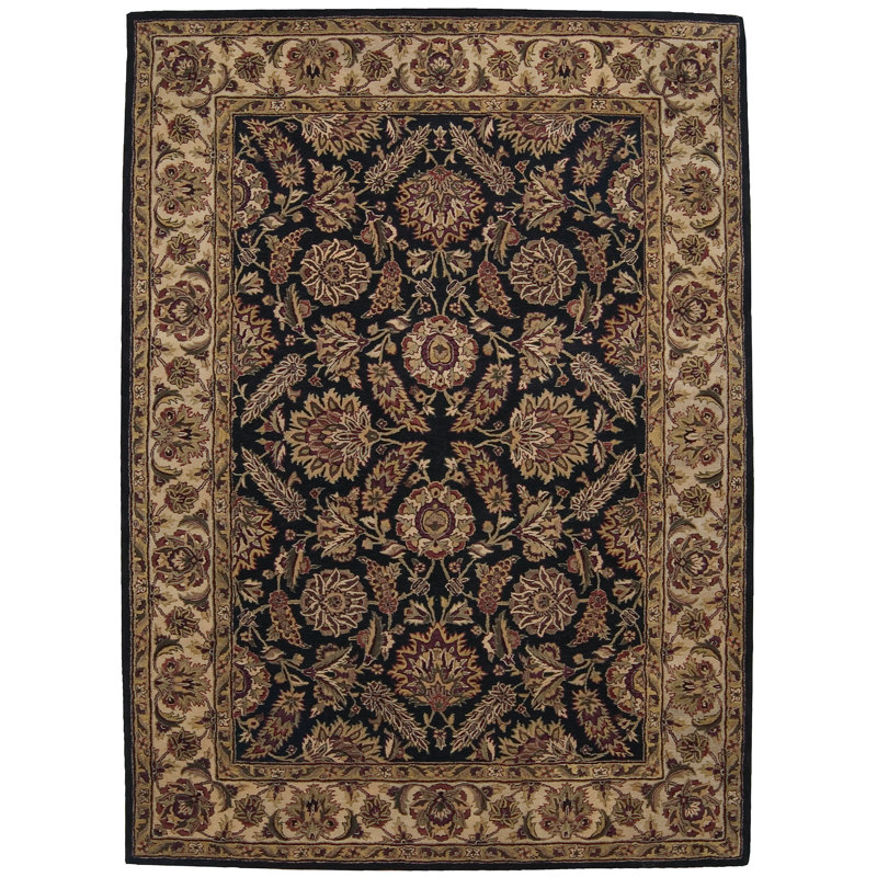 Bassham Wool Oriental Indoor Rug, Rectangle 7'9" x 9'9"