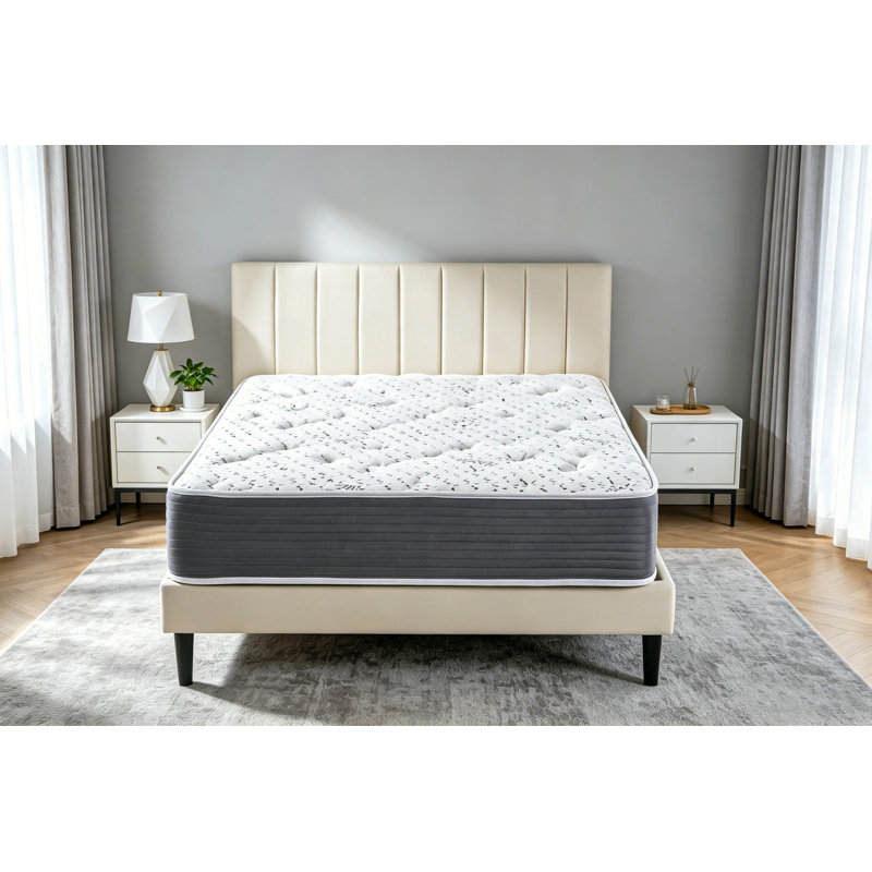 EloraHome Medium Firm Hybrid Mattress,Individually Wrapped Pocket Coils Innerspring Mattress with Breathable Knit Fabric, Motion Isolation Spinal Support for Pressure Relief, 10-Year Warranty