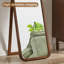Modern Large Wall & Accent Mirrors, Solid Wood Walnut Frame For Home