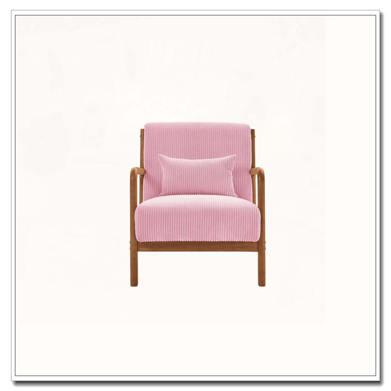 Chaise longue en bois, Rose