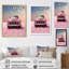 Romantisme, photo de camion rose sur toile-1636518821-1636518818