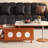 Medieval style retractable solid wood coffee table