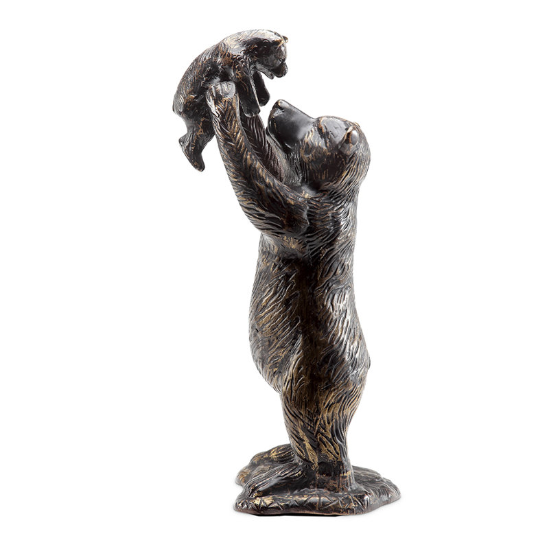 Unbearably Cute Bear and Cub Garden Sculpture