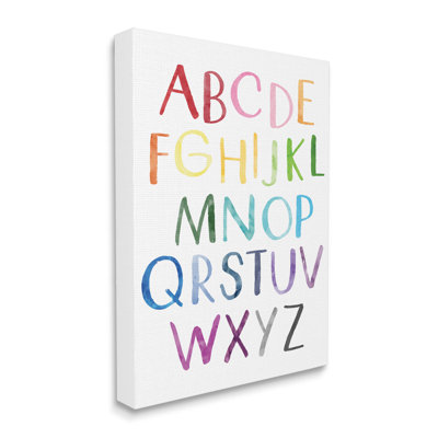 Rainbow Letters of English Alphabet