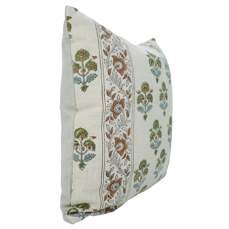 Housse de coussin décoratif Fab Fabine, vert, brun, doux, housse de coussin d'appoint durable, "feu tricolore", Carrée