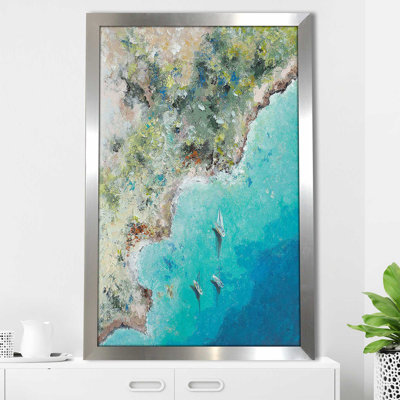 «Playa Escondida From Above» par Patricia Pinto - Peinture