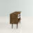 Liberty 53" Mid-Century Modern 5-Shelf TV Stand for TVs up to 50" in Rustic Brown and White-1955798194