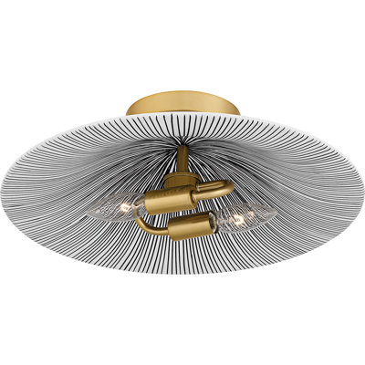 Indigo 15.75'' W 2-Light Metal Flush Mount