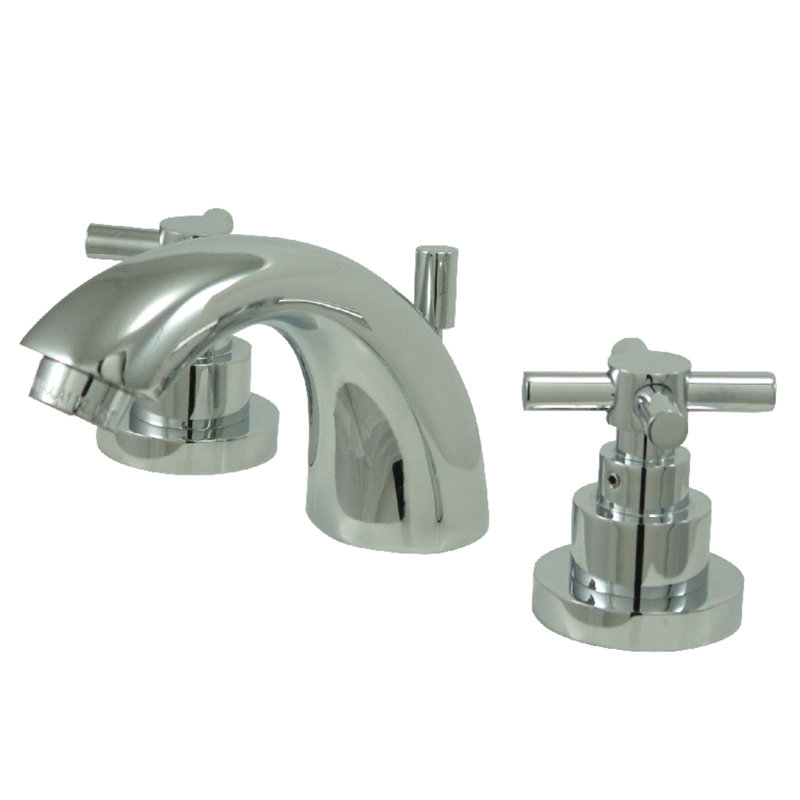 Tampa Widespread Bathroom Faucet with Drain Assembly, Polished Chrome