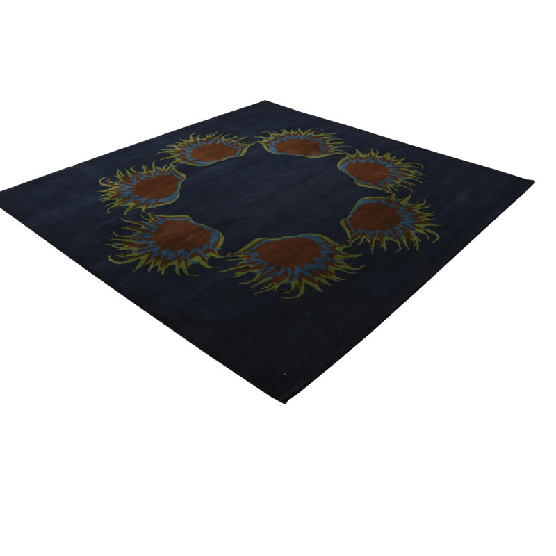 Tapis bleu marine 7 pi