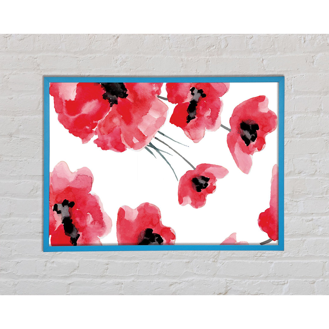 Gerahmtes Wandbild Just Poppies