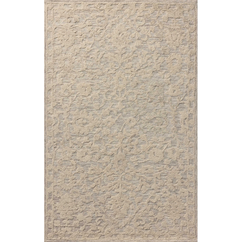 Tapis ivoire Charlton Home®, Carré 1 pi 6 po