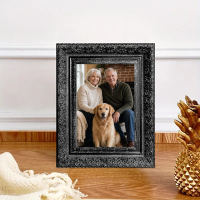 Cadre photo mural 3 pièces 5 "x 7" noir pour 5 pièces