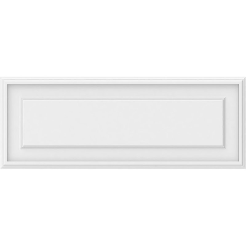 Panneau mural surélevé en PVC blanc Legacy, H 12 po x l 32 po x P 0,63 po