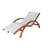 Musawwir Outdoor Wood Chaise Lounge