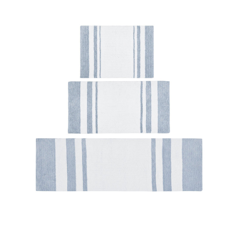 Tapis pour salle de bain réversible, Ensemble de 3 - L 72 po x l 24 po
