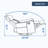 White Heat Massage Manual Recliner Chair with Rocker and Swivel in Faux Leather for Living Room-675423376