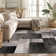 Damarus Geometric Gray/Ivory/Black Area Rug