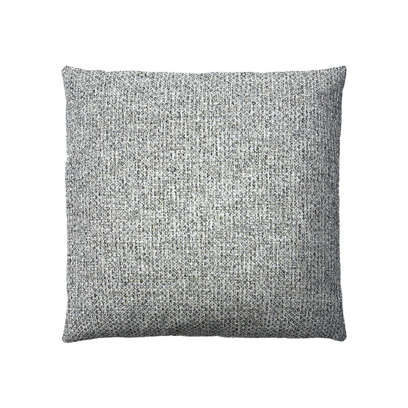 Coussin décoratif carré avec housse amovible Zoe, Bleu marine / beige