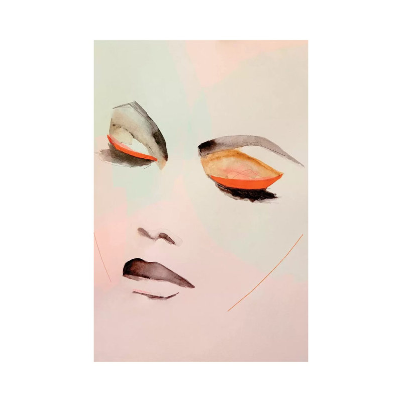 Air by Leigh Viner - Painting on Canvas, Wrapped Canvas, 20.32 cm H x 30.48 cm W