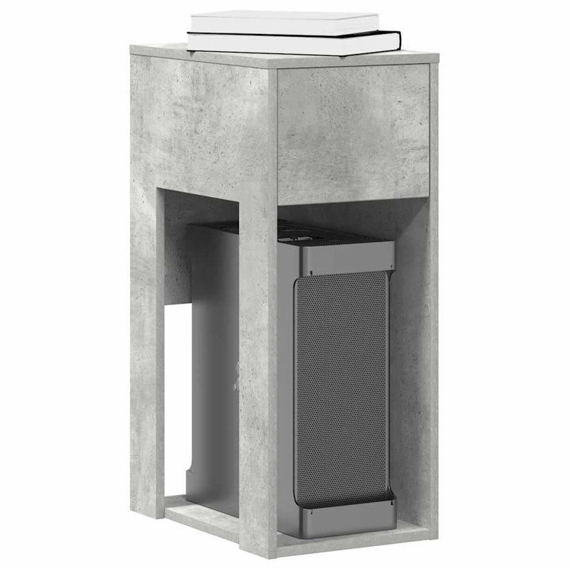 74cm H Computer Cabinet, Concrete grey