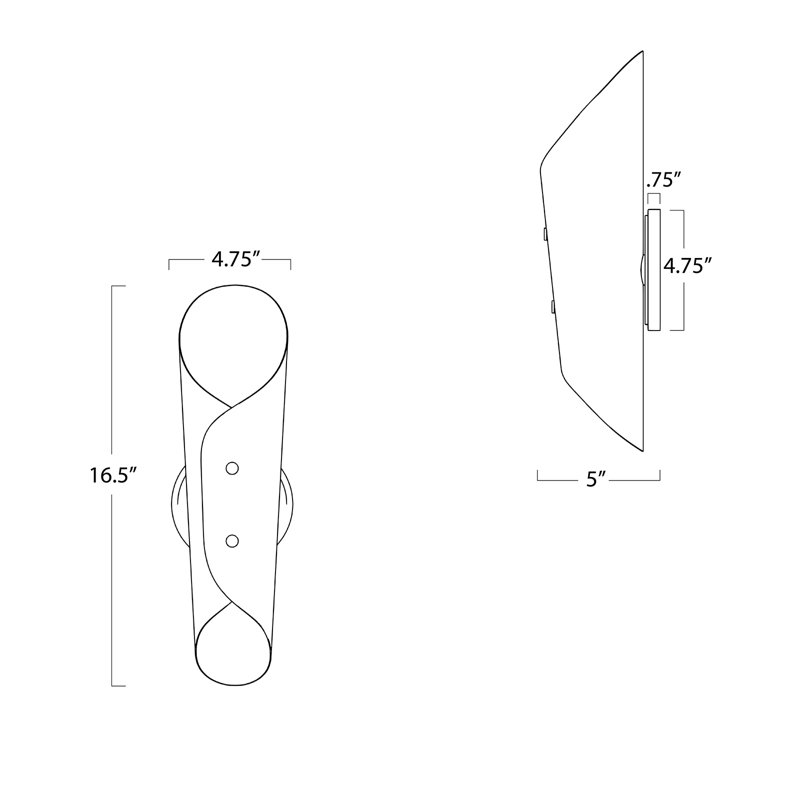 Vest Sconce (White and Natural Brass), White