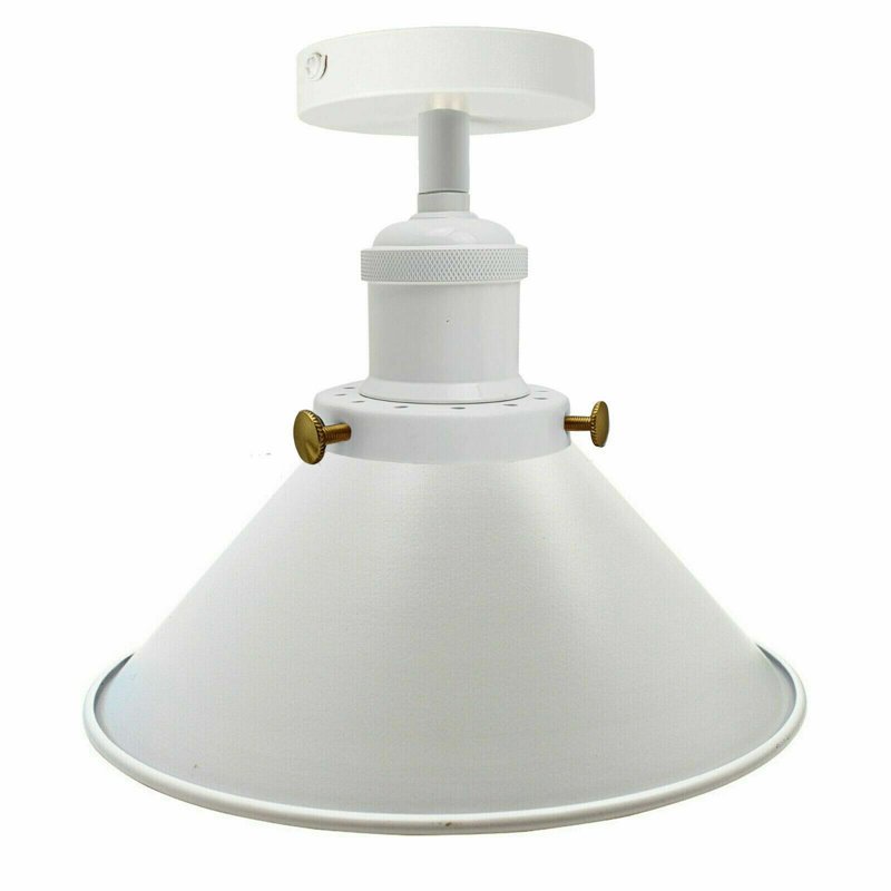 Semi Flush Mount, White