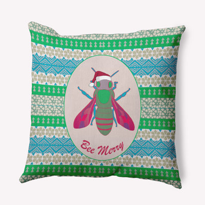Geometric Polyester Throw Pillow