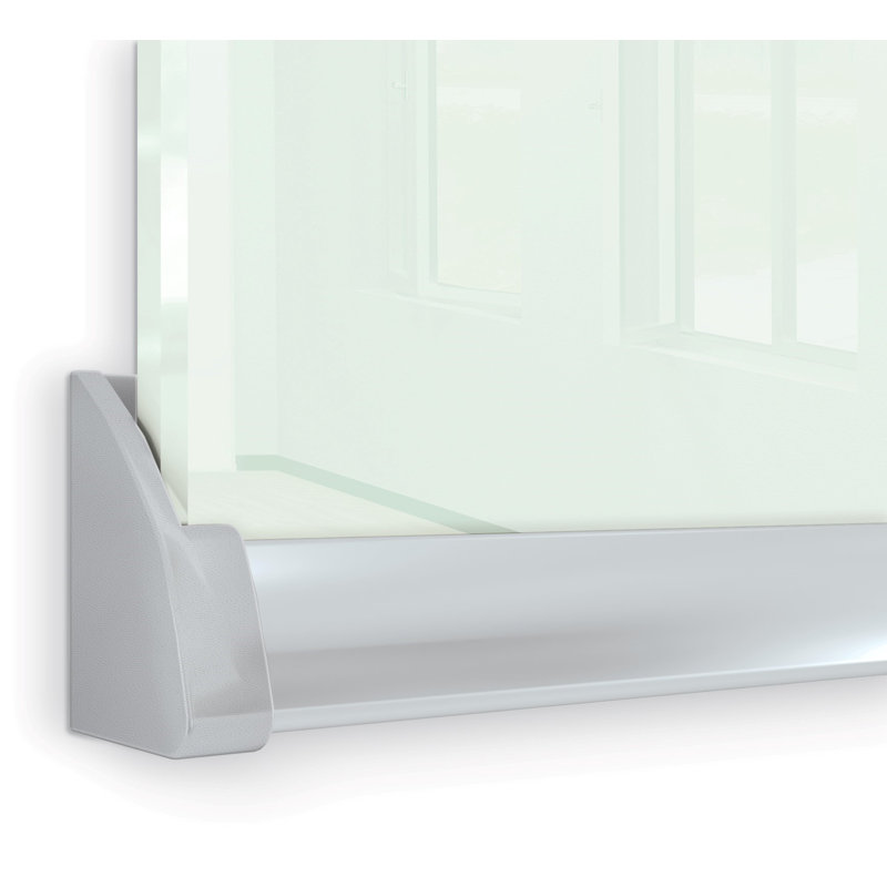 Liso Wall Mounted Magnetic Glass Board, 96" x 96"
