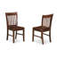 Ensemble de table de cuisine 3 pièces pour petits espaces comprenant une table ronde Dropleaf et 2 chaises de salle à manger, 42 x 42 pouces, acajou-1780679211-1764870116-1816246241