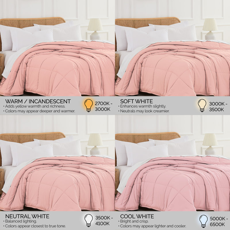Édredon surdimensionné en duvet synthétique facile d'entretien avec bordure passepoilée et boucles aux coins Vilano Springs®