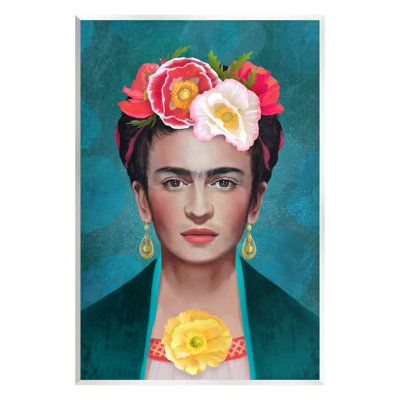 " Frida Kahlo Floral Portrait " by Diane Neukirch
