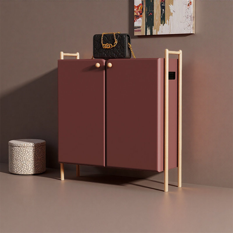 Armoire de rangement pour chaussures, Rouge