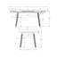 Lizzy Extendable Dining Table with end leaves