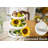 Wooden White 3 Tier Tray With Beaded For Home & Kitchen
