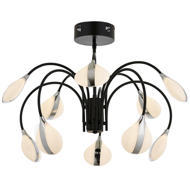 Lustre géométrique à 10 lumières