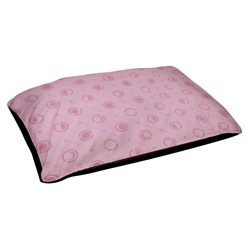 Coussin d’extérieur pour chien moon phases Chenault, Moyen (l 40 po x P 6,5 po x H 30 po), Rose clair