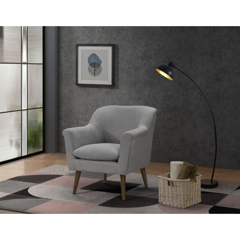 Fauteuil surdimensionné en tissu 31,5 po, Gris