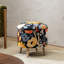Pouf de rangement rond rembourré Artisan de 43 cm de large-132923429