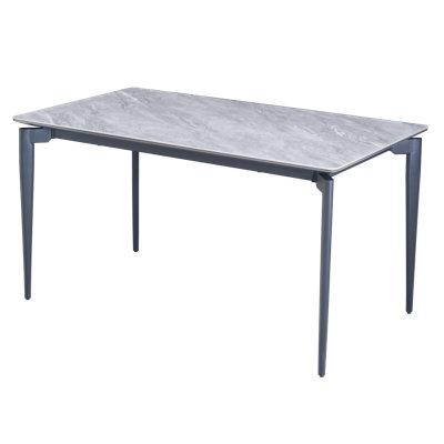 Rhys Dining Table with Sintered Stone Top & Metal Legs