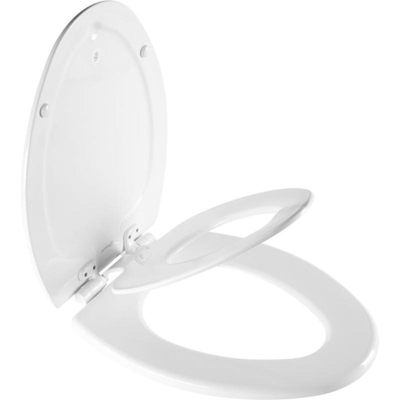 Mayfair by Bemis NextStep2 Slow Close Elongated White Enameled Wood Toilet Seat, White 2