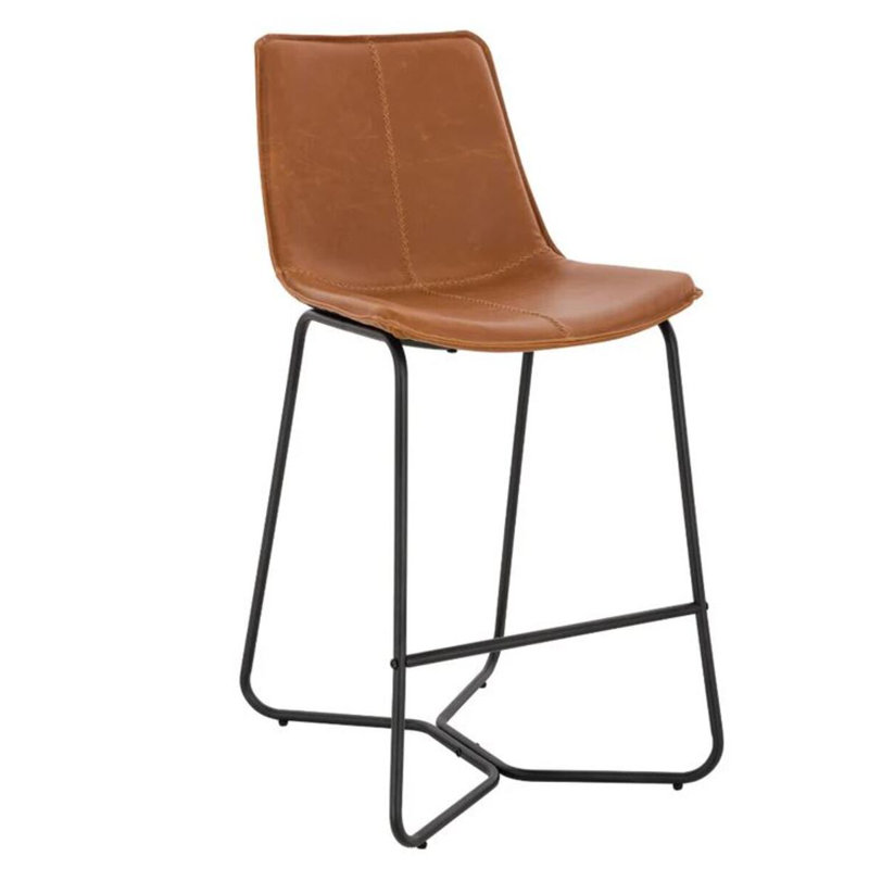 Praga Faux Leather Stool