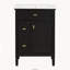 Meuble-lavabo autoportant de 24 po avec comptoir d'évier, armoire en bois massif et panneau de fibres à densité moyenne avec 1 tiroir rabattable, 2 tiroirs standard et tablette réglable, noir-1920656978