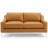 Strick & Bolton Hollebon Stainless Steel/ Leather Loveseat by Modway-2110819496