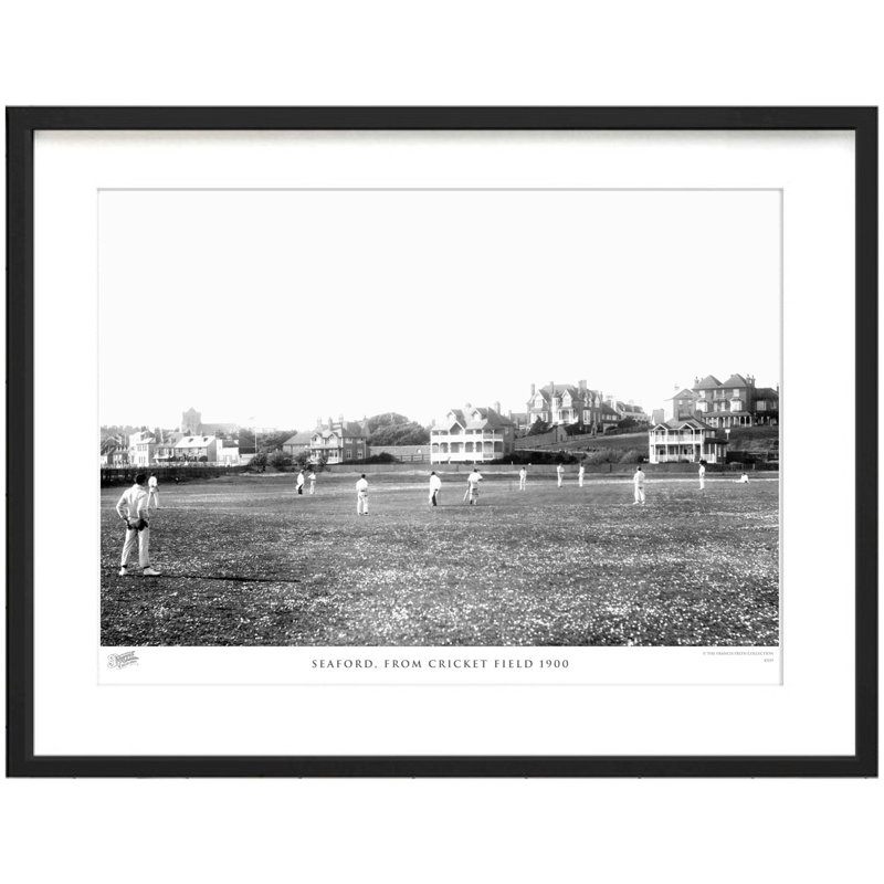 Seaford, From Cricket Field 1900 by Francis Frith - Single Picture Frame Print, 40cm H x 50cm W x 2.3cm D