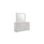 Miroir de style moderne en bois blanc